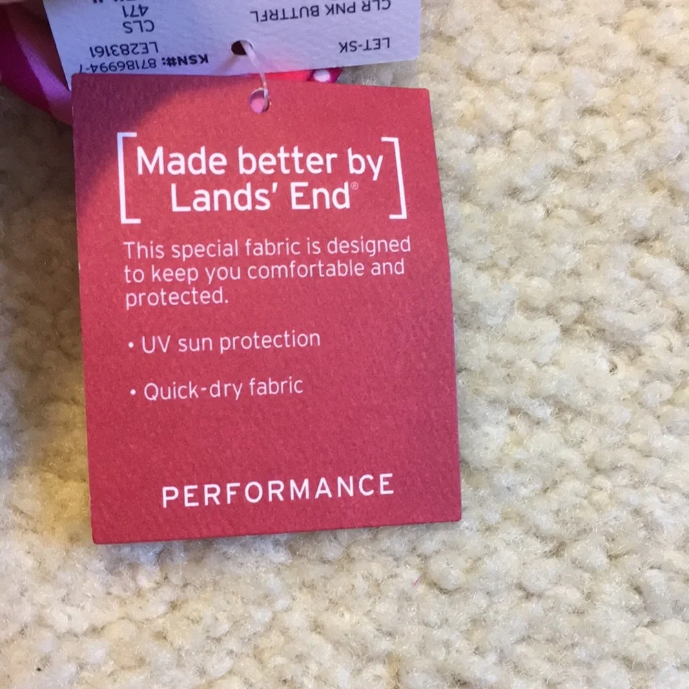 NWT Lands’ End UV protection swim shirt